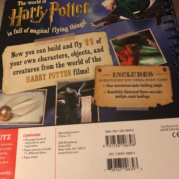 🎃Klutz Harry Potter Paper Flyers Activity Book- 509 $12 FIRM - Picture 5 of 5